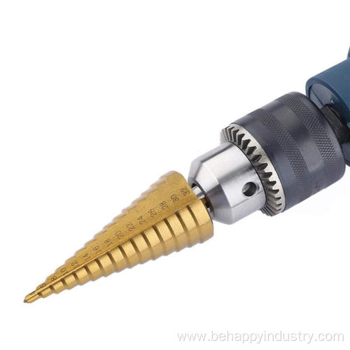 3PCS High-Speed Steel Step Drill BitCoated Metal